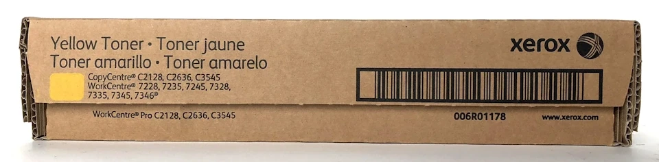 Xerox-006R01178-WC7228-WC7328-C2128-Orijinal-Sarı-Toner Xerox 006R01178 WC7228 WC7328 C2128 Orijinal Sarı Toner - Görsel 1