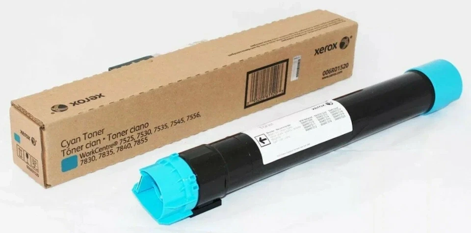 Xerox-006R01520-WC7525-WC7835-WC7970-Orijinal-Mavi-Toner Xerox 006R01520 WC7525 WC7835 WC7970 Orijinal Mavi Toner - Görsel 1