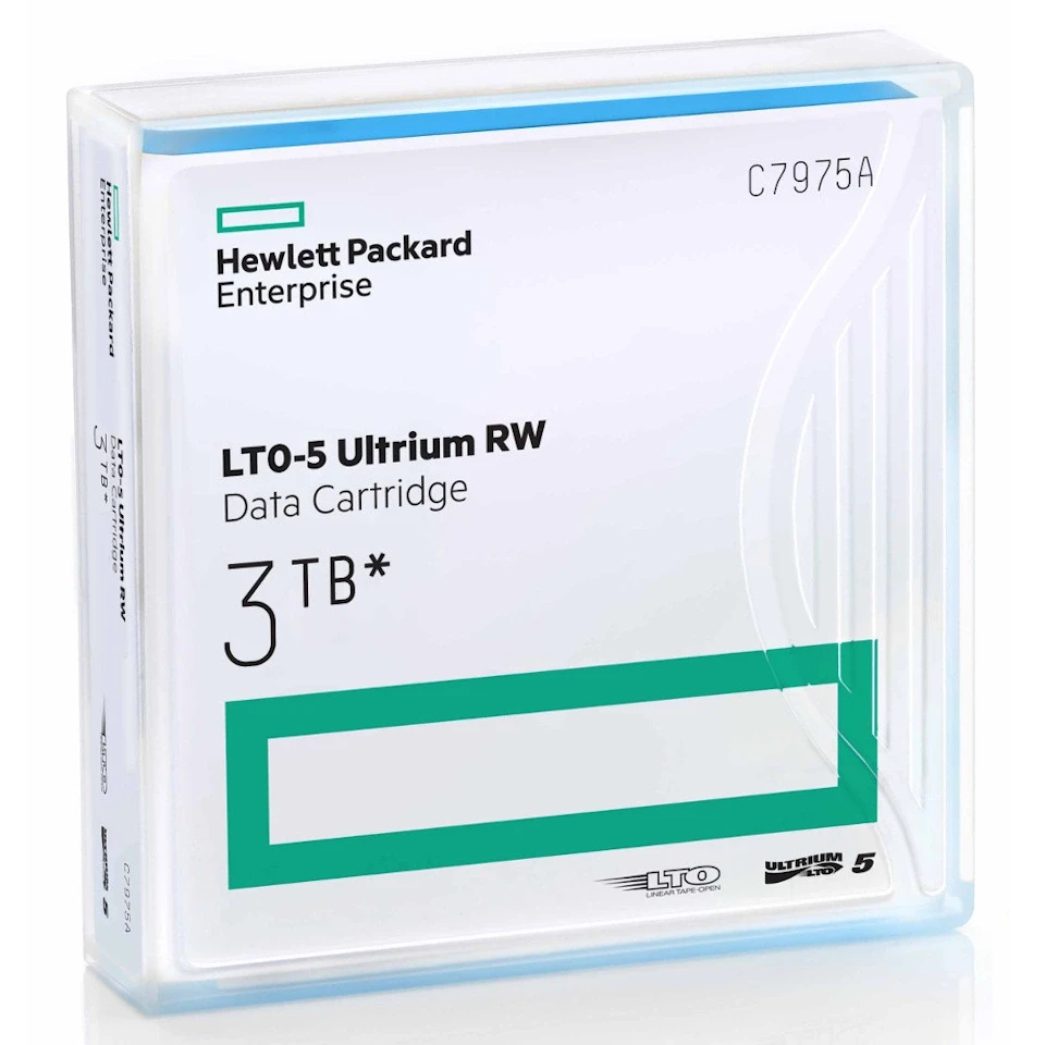 hp-c7975a-lto5-data-cartridge HP C7975A LTO-5 Ultrium 1.5TB/3TB RW Data Kartuş - Görsel 1