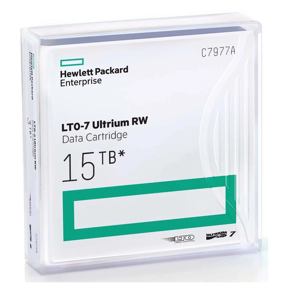 hp-c7977a-lto7-data-cartridge HP C7977A LTO-7 Ultrium 6TB/15TB RW Data Kartuş - Görsel 1