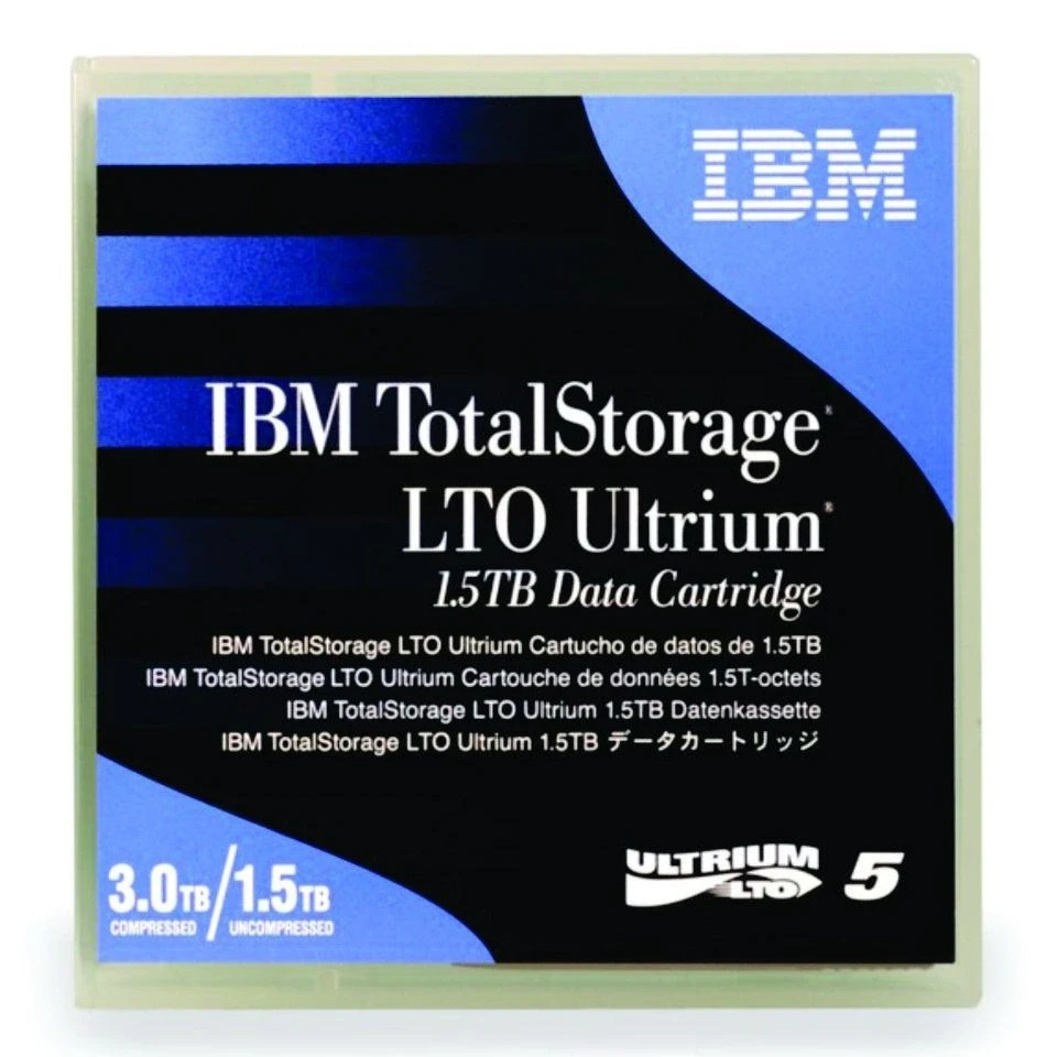 ibm-lto5-46x1290-data-cartridge IBM 46X1290 LTO-5 Ultrium 1.5TB/3TB RW Data Kartuş - Görsel 1