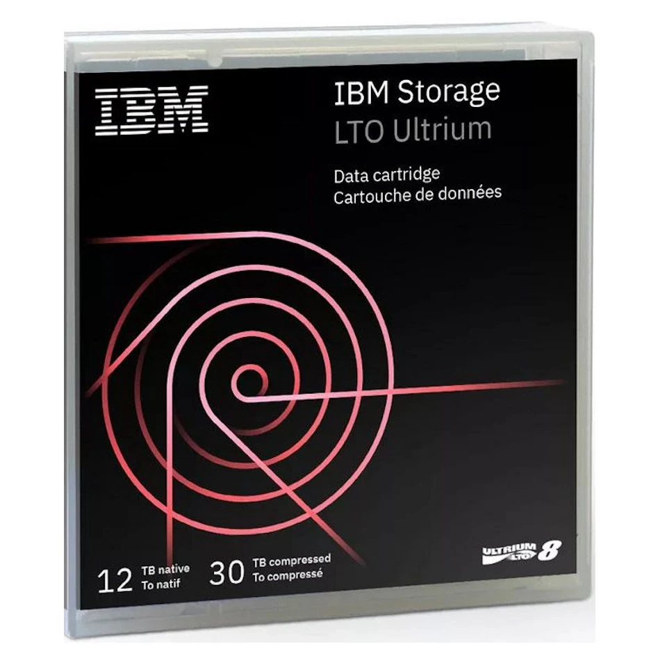 ibm-lto8-01pl041-data-cartridge IBM 01PL041 LTO-8 Ultrium 12TB/30TB RW Data Kartuş - Görsel 1